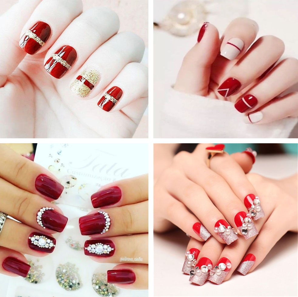 Tổng hợp các mẫu nail đẹp nhất cho chị em diện Tết 