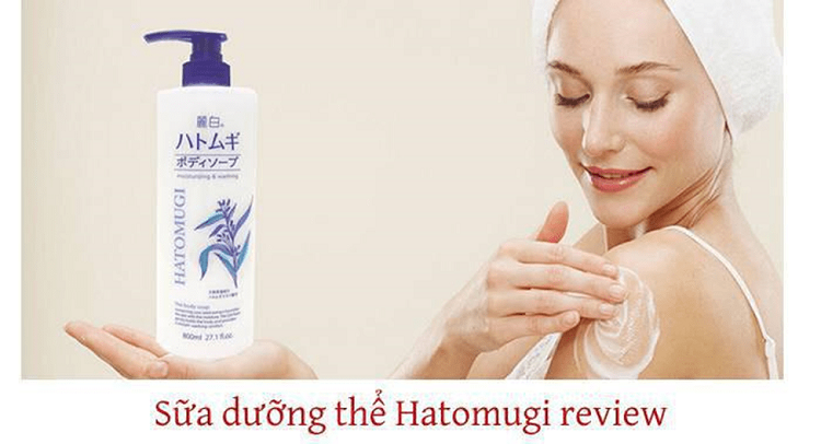 Review sữa dưỡng thể Hatomugi chi tiết