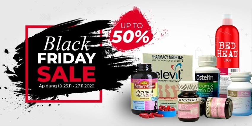 DailyVita.vn sale shock ngày Black Friday - Lên tới 50% giá trị các sản phẩm làm đẹp