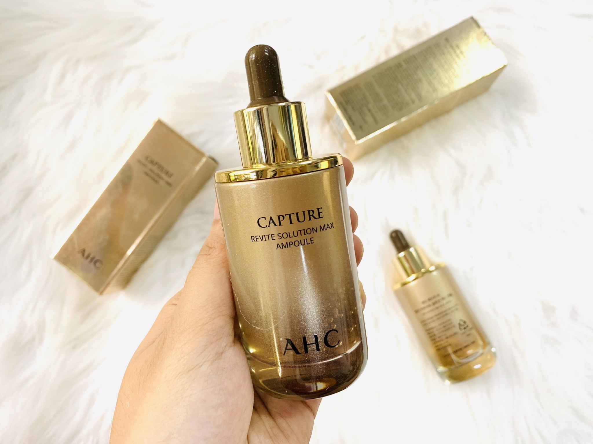 Tinh chất AHC Capture Revite Solution Max Ampoule review chi tiết