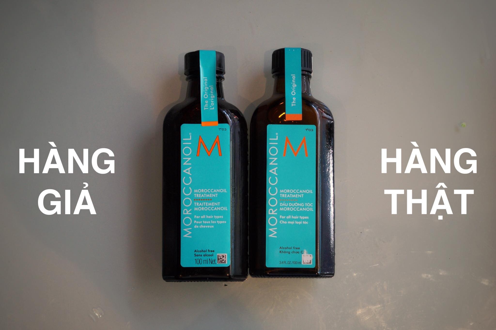 Cách phân biệt tinh dầu dưỡng tóc Moroccanoil thật giả