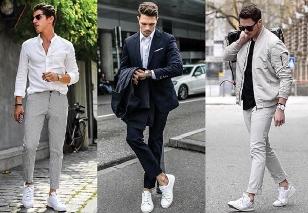 Đẹp hút hồn với 3 cách phối giày thể thao với quần tây