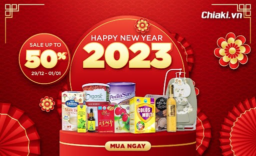 Chiaki.vn Giảm Giá Tới 50% - Mừng Tết Dương 2023