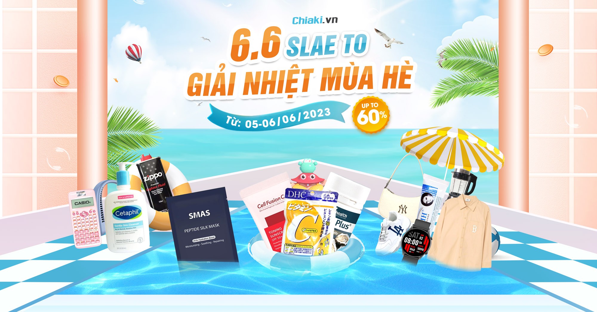 Chiaki Sale To chào hè 06/06 giảm đến 60% toàn bộ sản phẩm