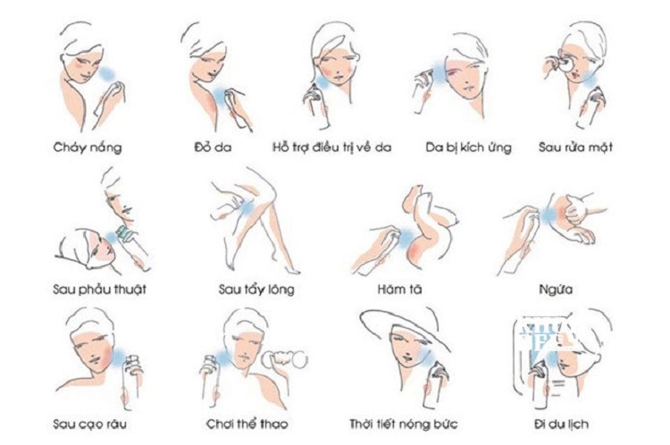 sử dụng xịt khoáng