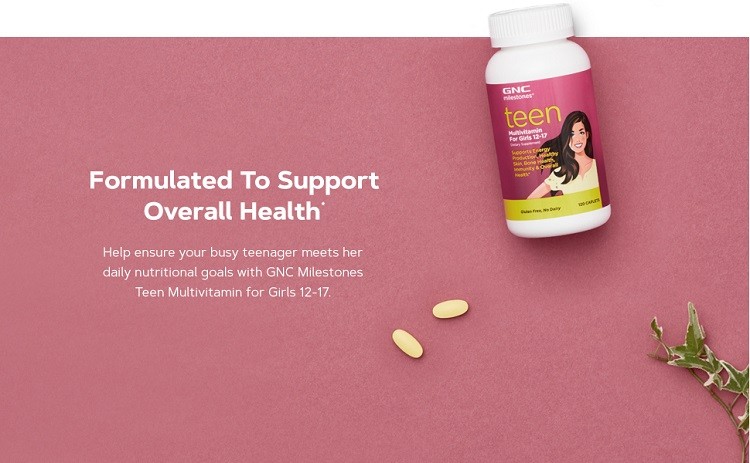 viên uống Teen Multivitamin For Girls 12-17 GNC milestones