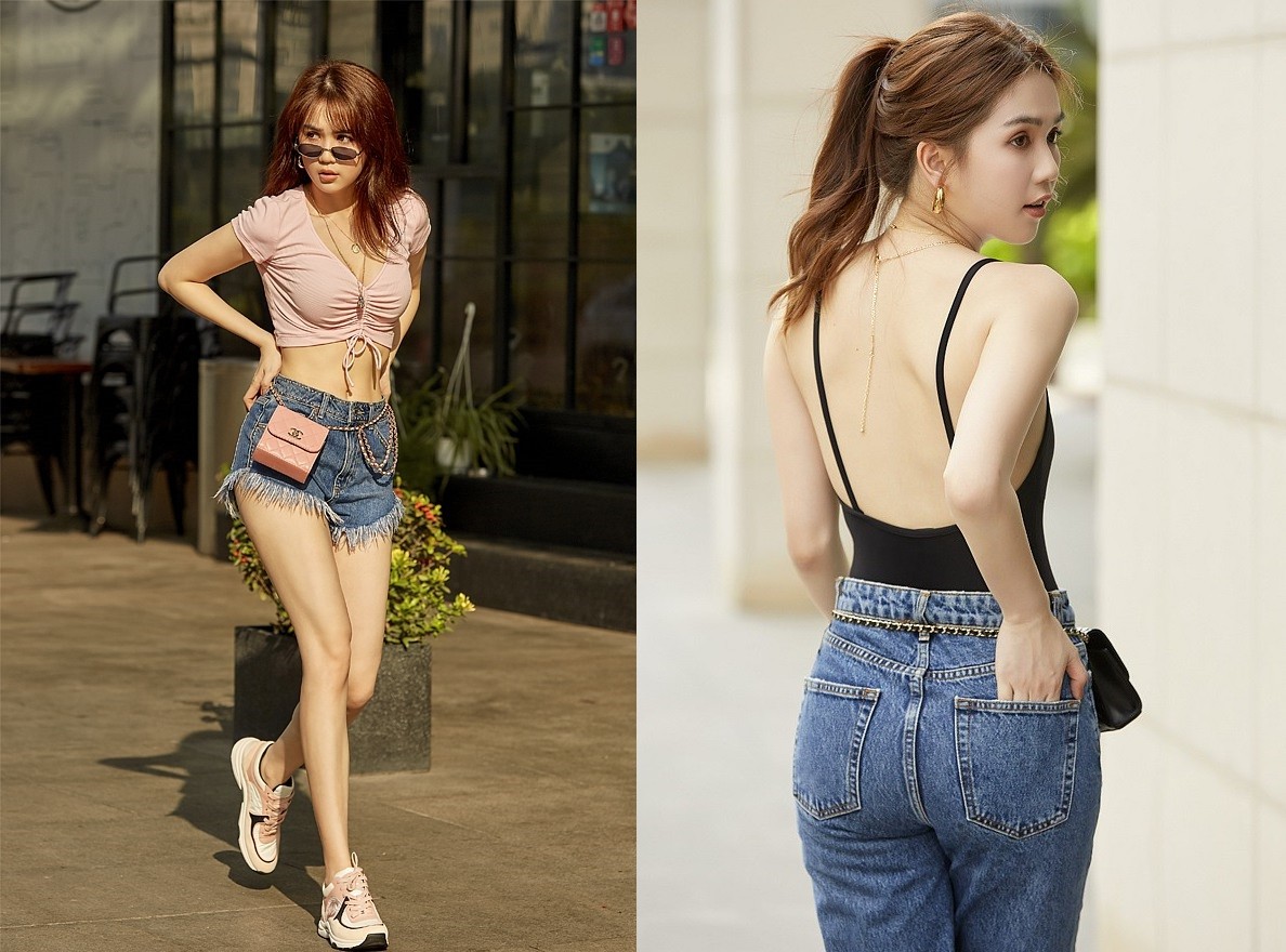 Một chiếc áo cardigan dáng croptop