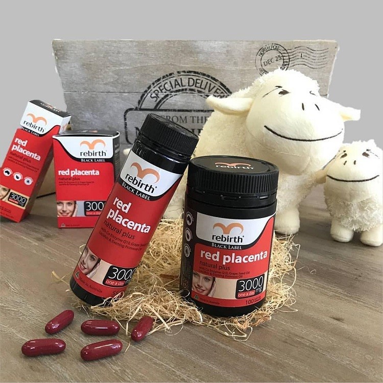 nhau thai cừu đỏ Rebirth Red Placenta 3000mg