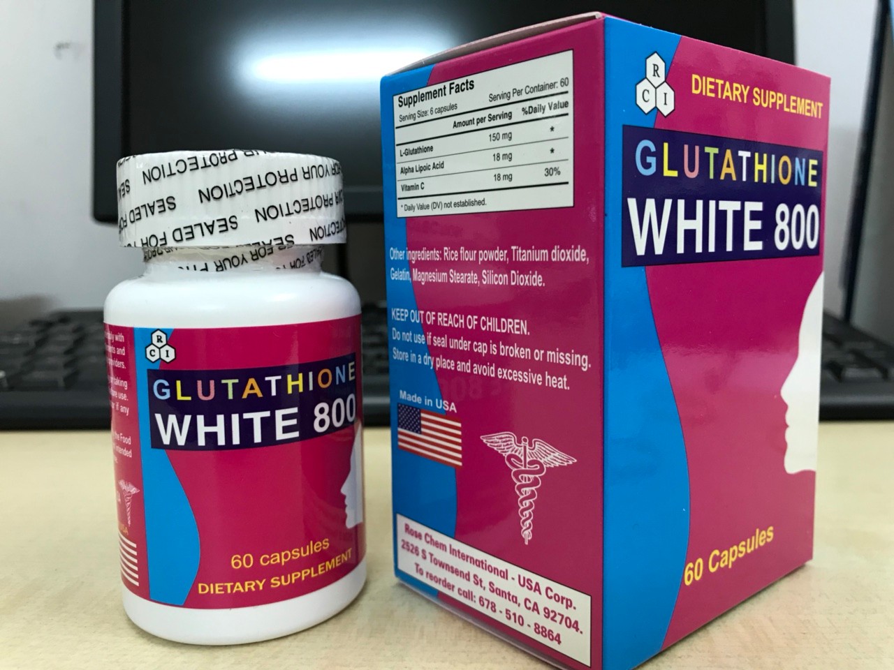 Viên uống Glutathione White 800