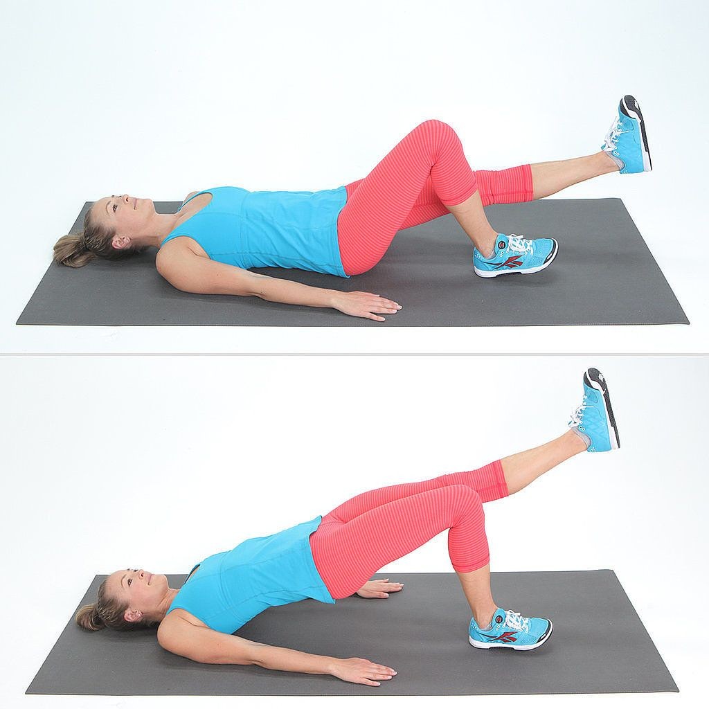 Bài tập Single-leg Bridge Kicks