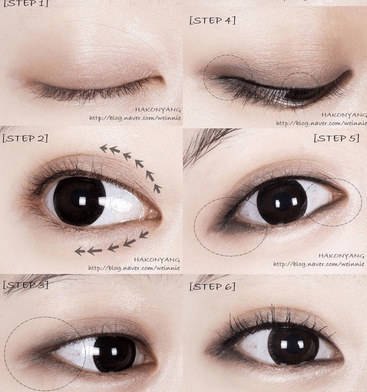 cách trang điểm mắt một mí thành hai mí, trang điểm mắt 1 mí thành 2 mí