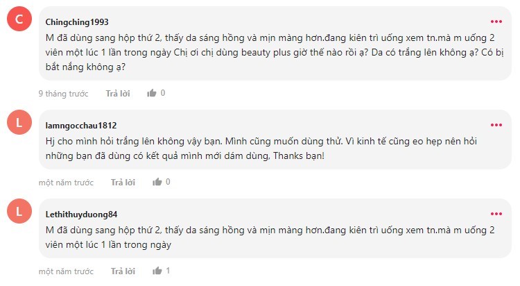 Review viên uống trắng da Beauty Plus webtretho review viên uống trắng da beauty plus webtretho