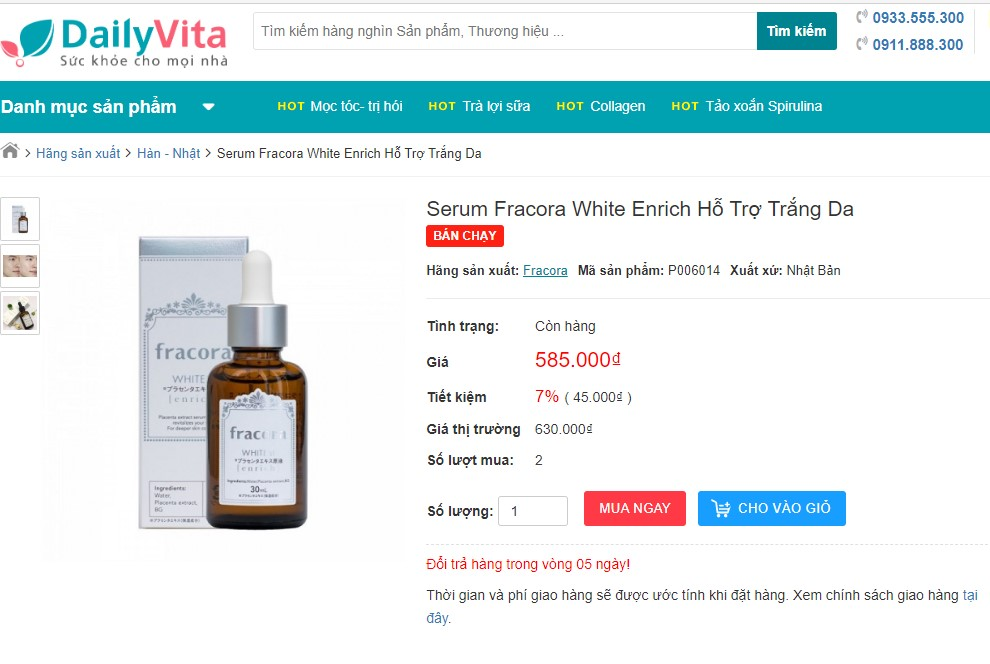 serum fracora white enrich có tốt không, serum fracora white enrich, serum fracora white enrich review, serum fracora white'st enriched, review serum fracora white enrich, serum fracora white enriched, serum fracora white'st enrich, serum nhau thai fracora white placenta extract enrich 30ml, serum trị nám fracora white'st placenta extract enrich