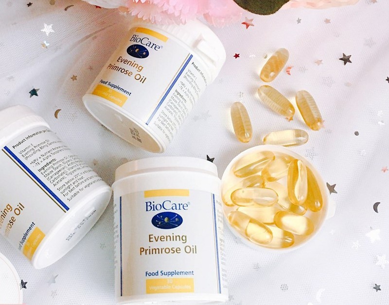 Review tinh dầu hoa anh thảo Biocare Evening Primrose Oil alt=