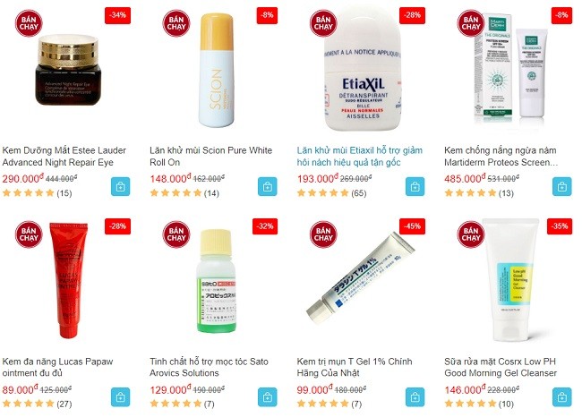 Khuyến mãi mỹ phẩm 8/3 tại Chiaki