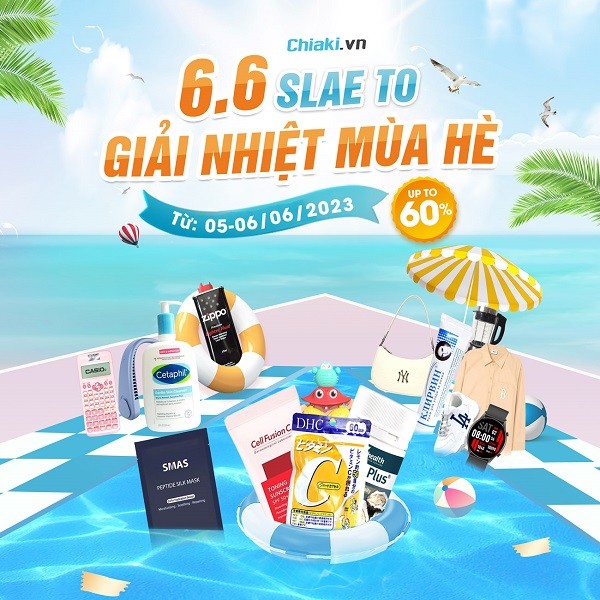 Chiaki giảm giá 60% ngày 6/6