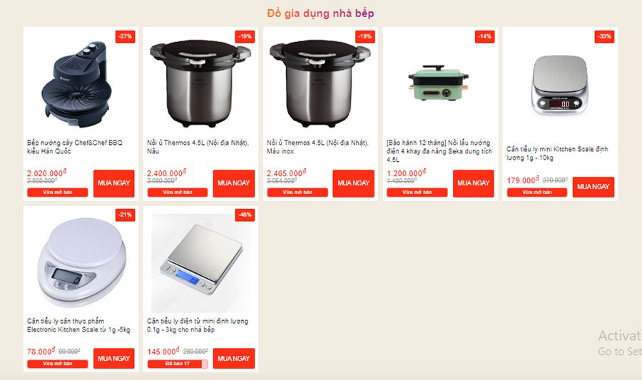 chiaki sale to 11.11 tết độc thân cho các đồ gia dụng nhà bếp