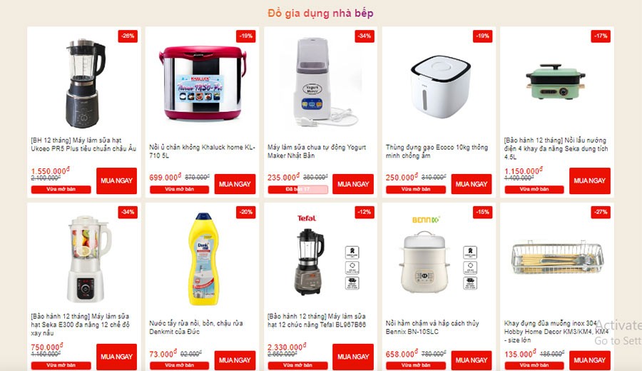 Chiaki sale đồ gia dụng