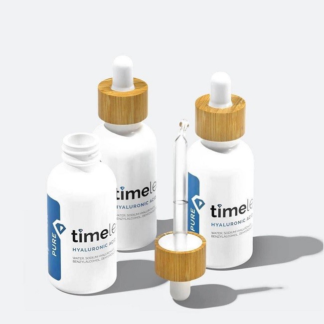 Serum Timeless Hyaluronic Acid cải thiện tone da và hạn chế mụn